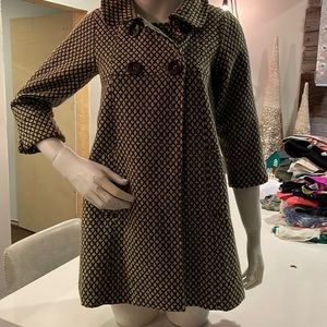 Costa Blanca chic pea coat 3/4 length sleeves